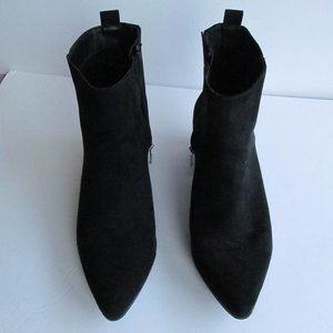 A New Day Black Suede Booties Size 11